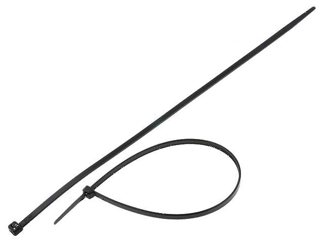 Kabelbinder; L: 300mm; W: 4,8mm; polyamide; 215,5N; zwart; Ømax: 85mm Kabelbinder; L: 300mm; W: 4,8mm; polyamide; 215,5N; zwart; Ømax: 85mm